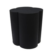 Textured Clover Stool - Black gallery detail image