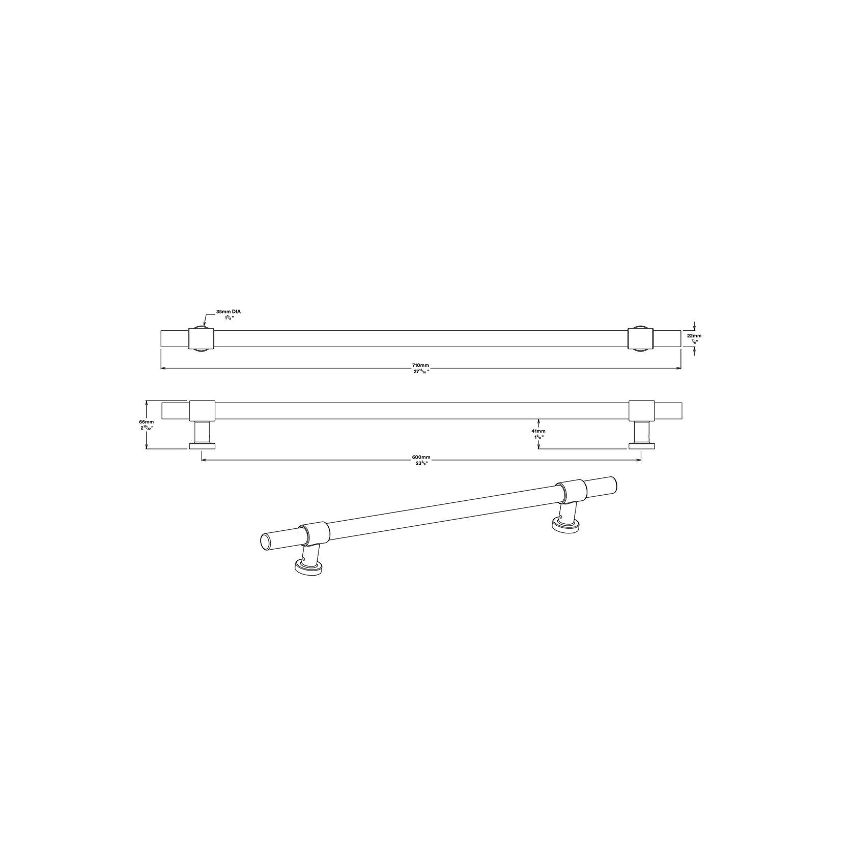 Iver Helsinki Door Pull Handle gallery detail image