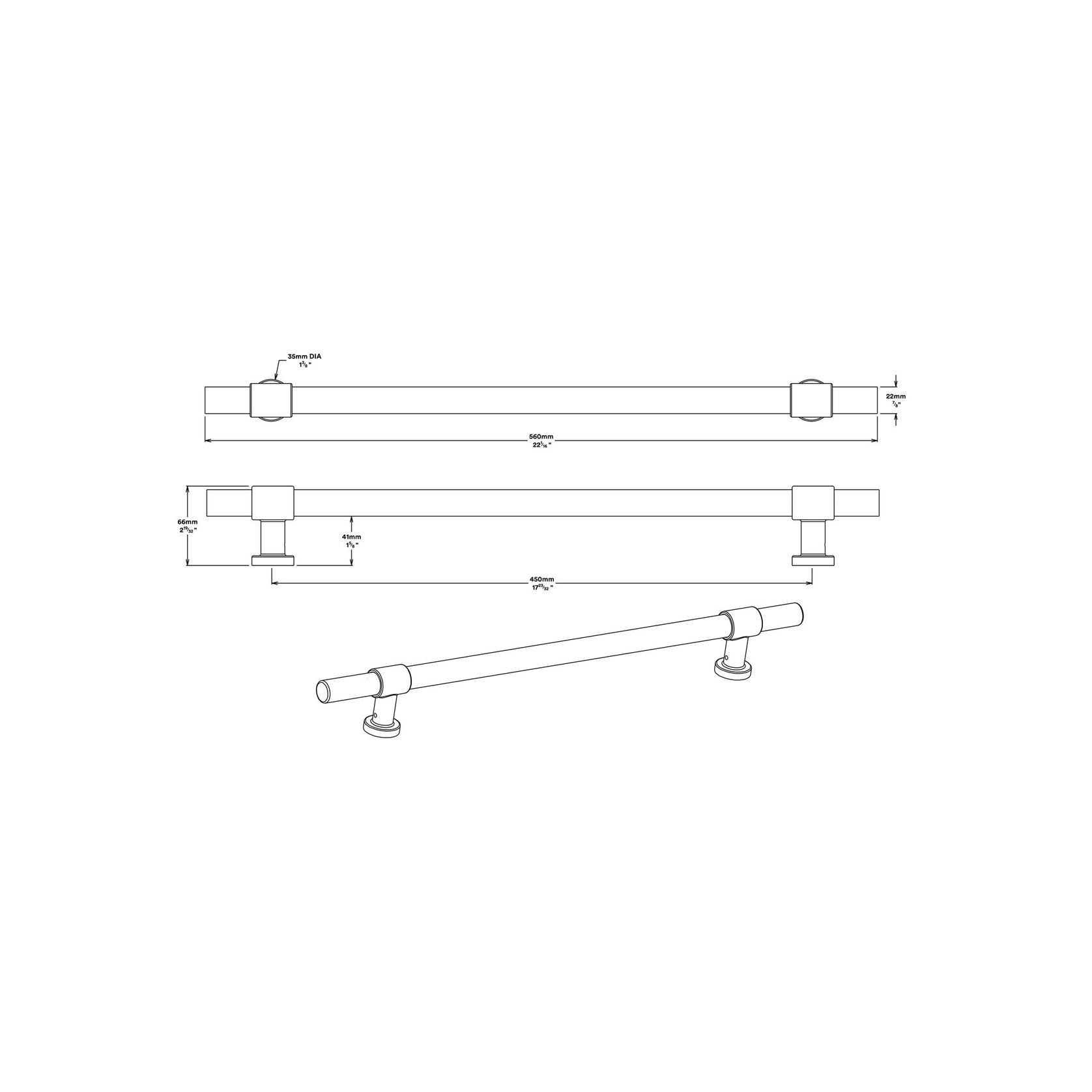 Iver Helsinki Door Pull Handle gallery detail image