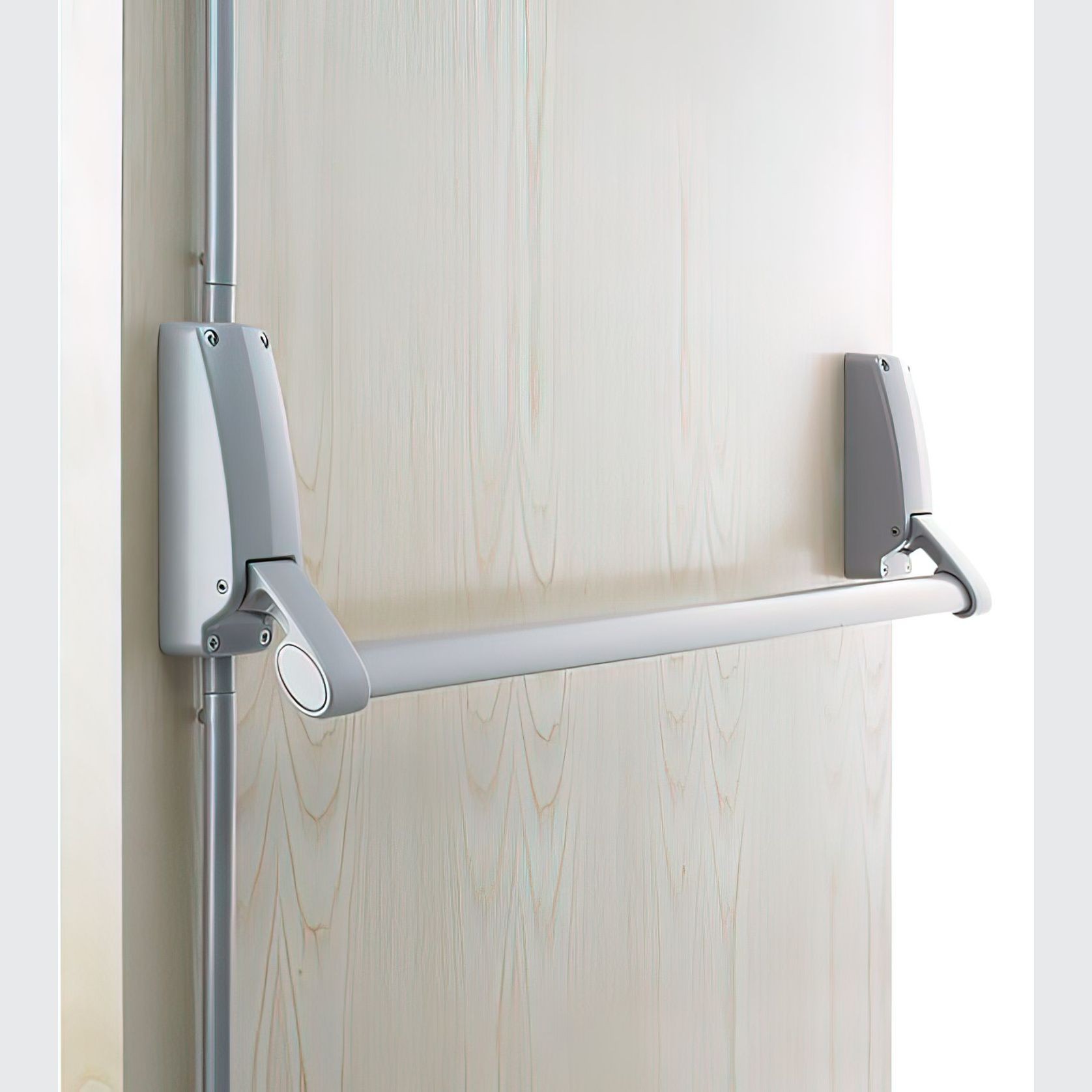 Briton Panic Bar Silver for Timber & Metal Doors gallery detail image