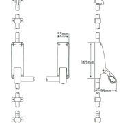 Briton Panic Bar Silver for Timber & Metal Doors gallery detail image