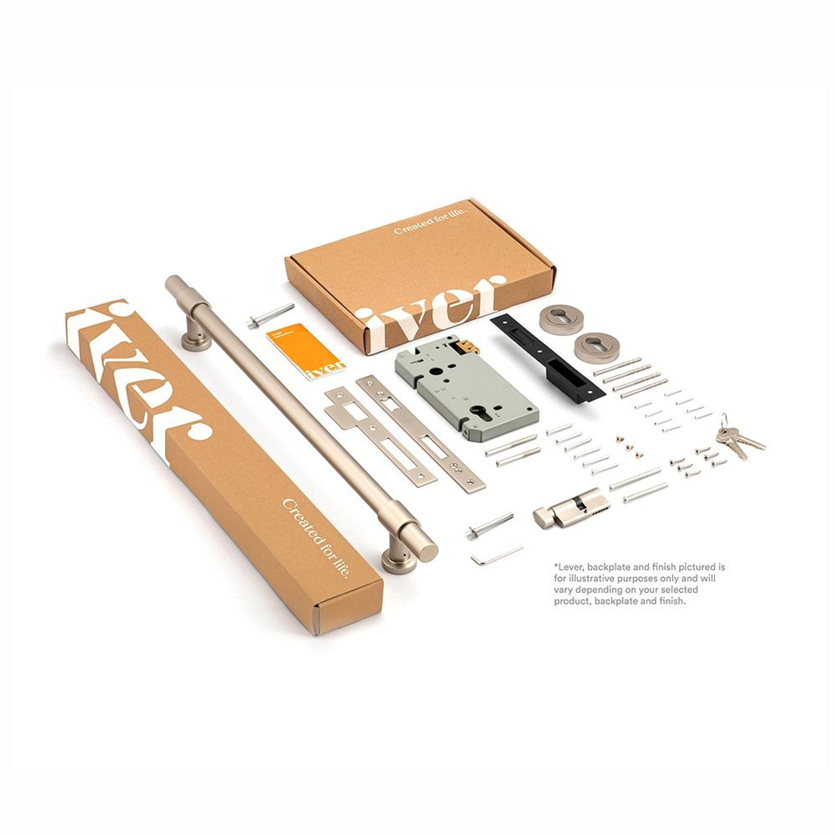 Iver Brunswick Door Pull Handle Entrance Kit Key/Thumb gallery detail image