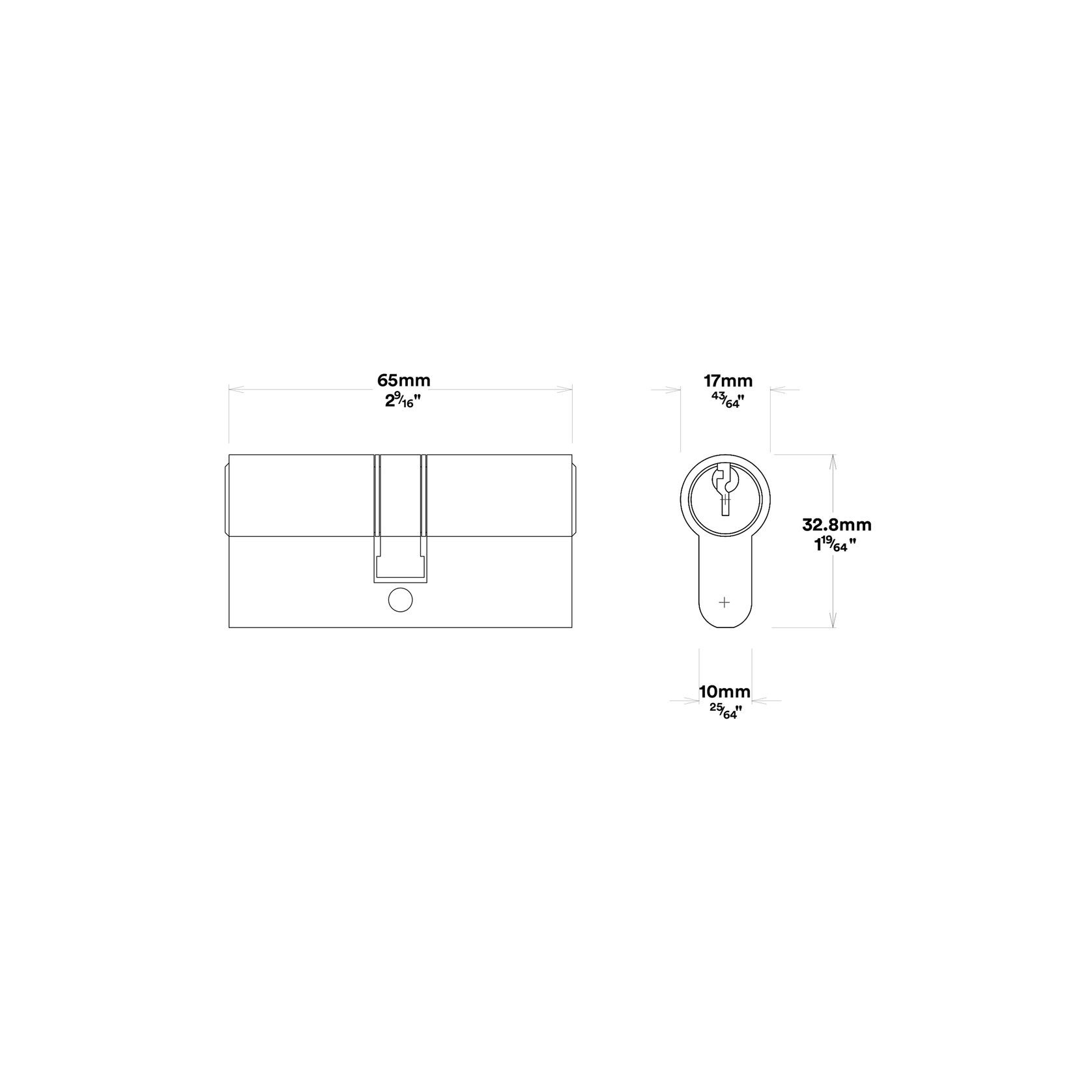 Iver Brunswick Door Pull Handle Entrance Kit Key/Key gallery detail image