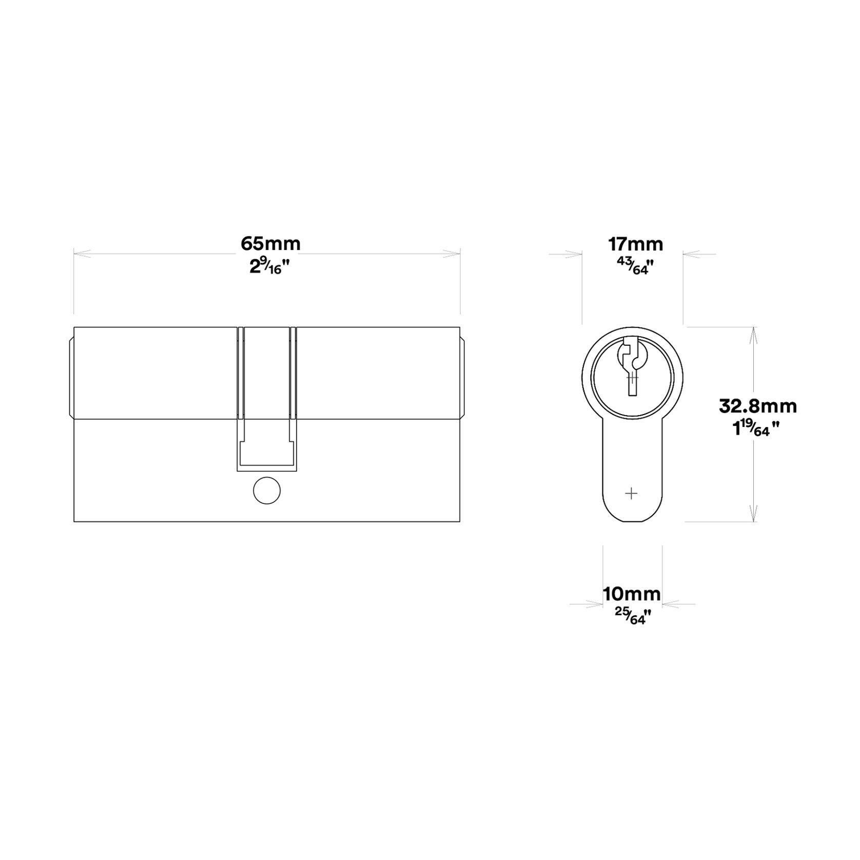 Iver Brunswick Door Pull Handle Entrance Kit Key/Key gallery detail image