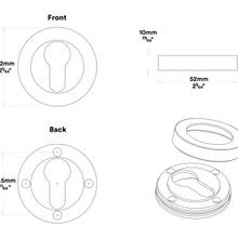Iver Brunswick Door Pull Handle Entrance Kit Key/Thumb gallery detail image