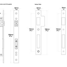 Iver Brunswick Door Pull Handle Entrance Kit Key/Key gallery detail image