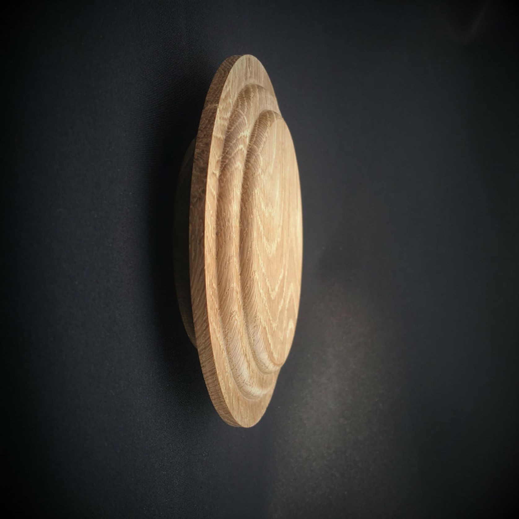 Deko Curved Rings  - Timber Door Handle - TDH013c gallery detail image