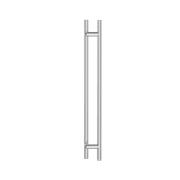 C3304SSS - ROUND SECTION OFFSET H-PULL BTB HANDLE gallery detail image