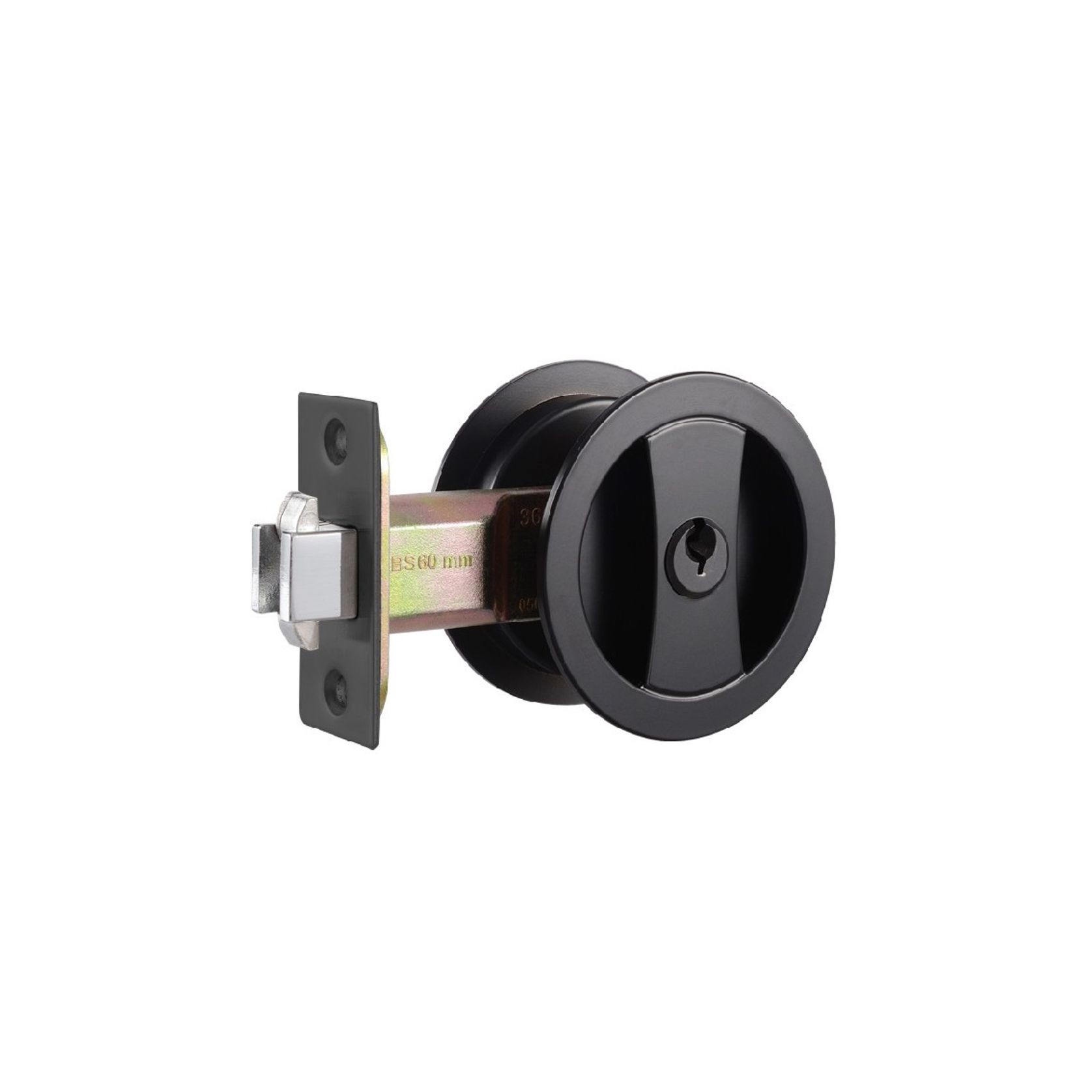 Cavity Entrance Set Key Turn/Finger Pull Matt Black gallery detail image