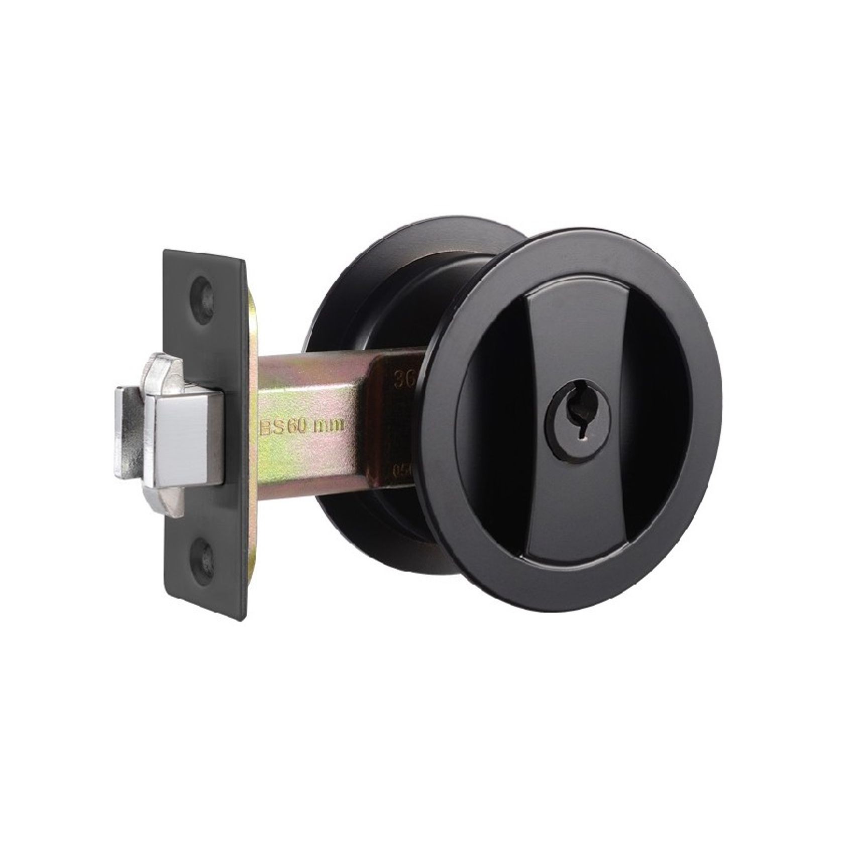 Cavity Entrance Set Key Turn/Finger Pull Matt Black gallery detail image