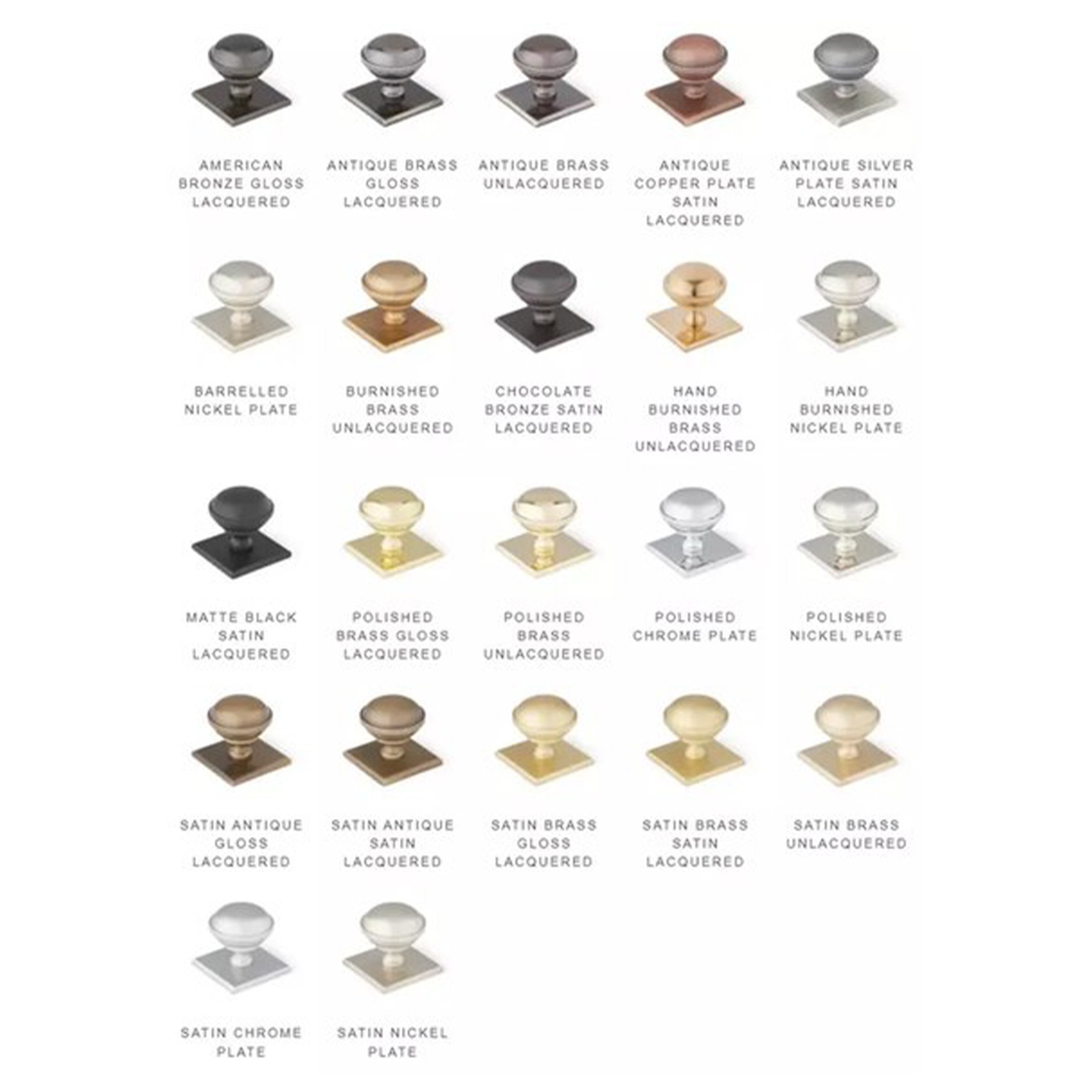 Armac Martin - Mix3 Plain Smooth Knob with Back Plate gallery detail image