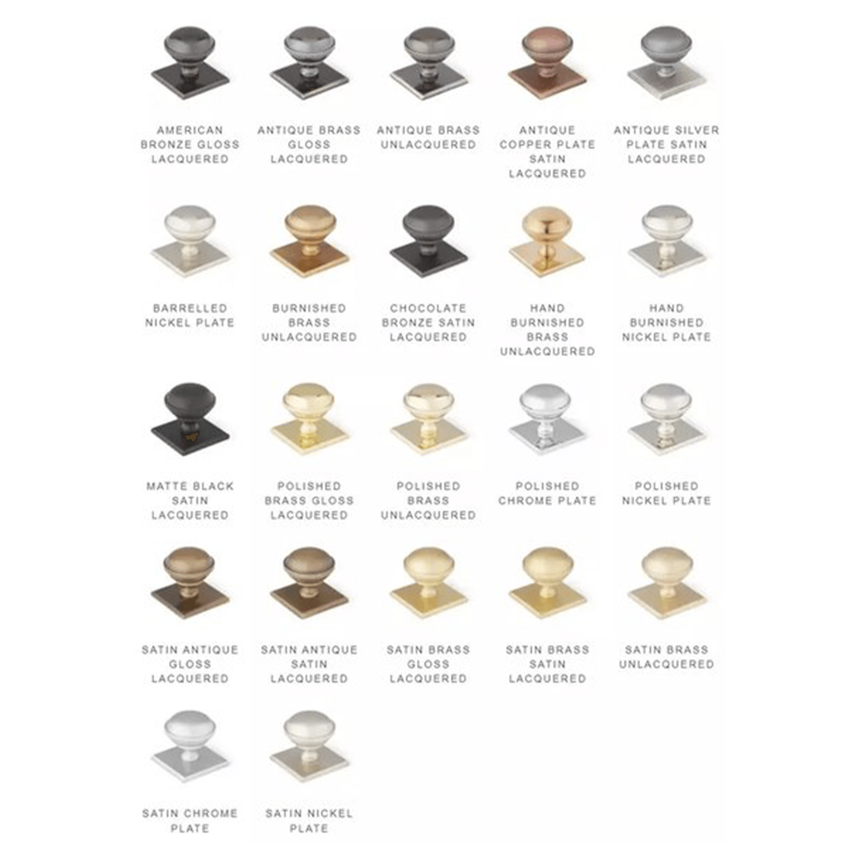 Armac Martin - Mix3 Plain Smooth Knob with Back Plate gallery detail image