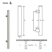 Schlage Corfu Pull Handle gallery detail image