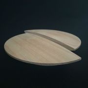 Curved Half-Moon - Timber Door Handle - TDH001 gallery detail image