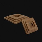 Deko Geo - Timber Door Handle - SDH013g gallery detail image