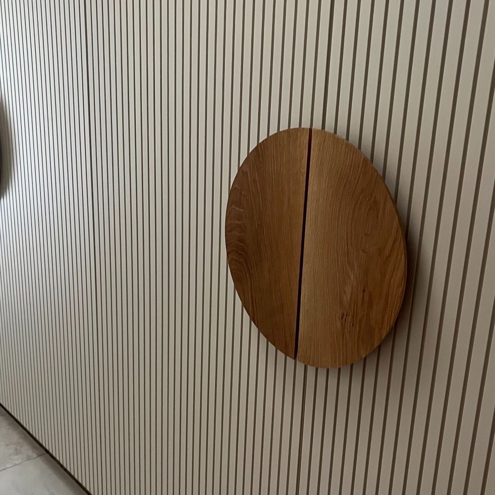 Flat Half Moon - Timber Door Handle - TDH002 gallery detail image