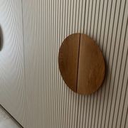 Flat Half Moon - Timber Door Handle - TDH002 gallery detail image