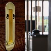 HB 860 Brass Soft Edge Flush Pull for Sliding/Cavity Doors gallery detail image