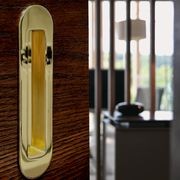 HB 860 Brass Soft Edge Flush Pull for Sliding/Cavity Doors gallery detail image