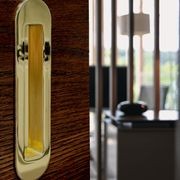 HB 860 Brass Soft Edge Flush Pull for Sliding/Cavity Doors gallery detail image