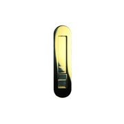 HB 860 Brass Soft Edge Flush Pull for Sliding/Cavity Doors gallery detail image