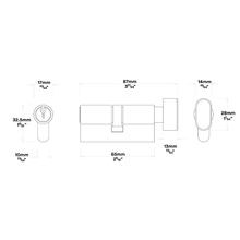 Iver Berlin Door Pull Handle Entrance Kit Key/Turn gallery detail image