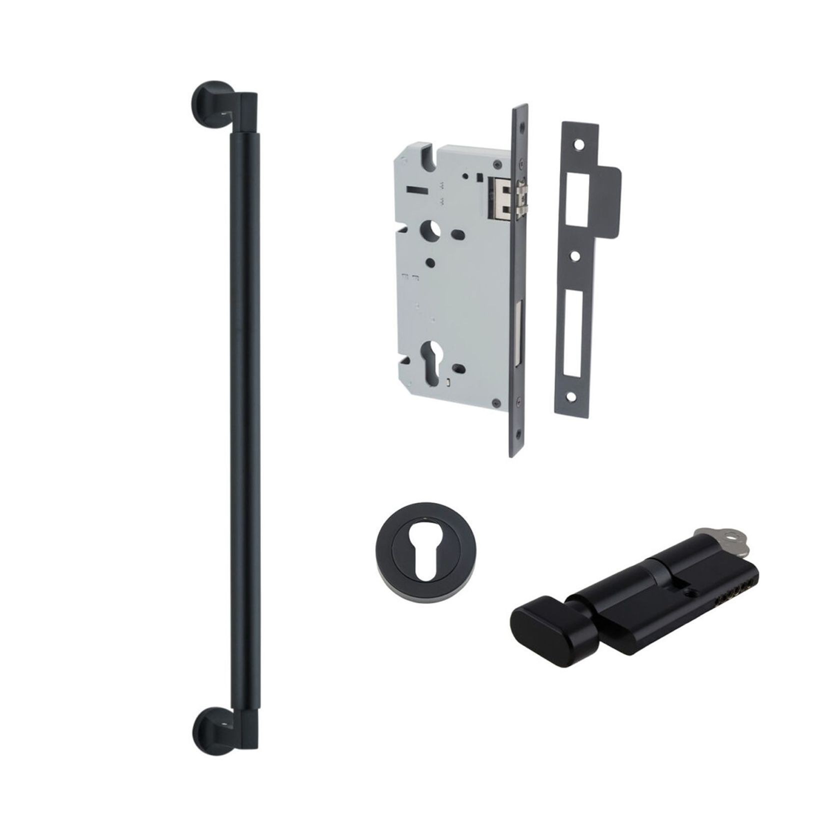 Iver Berlin Door Pull Handle Entrance Kit Key/Turn gallery detail image