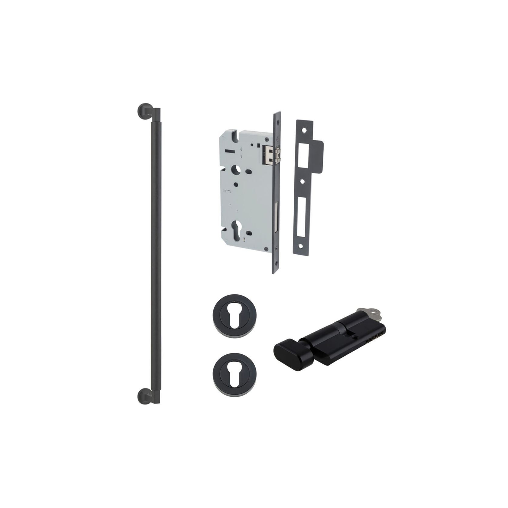 Iver Brunswick Door Pull Handle Entrance Kit Key/Thumb gallery detail image