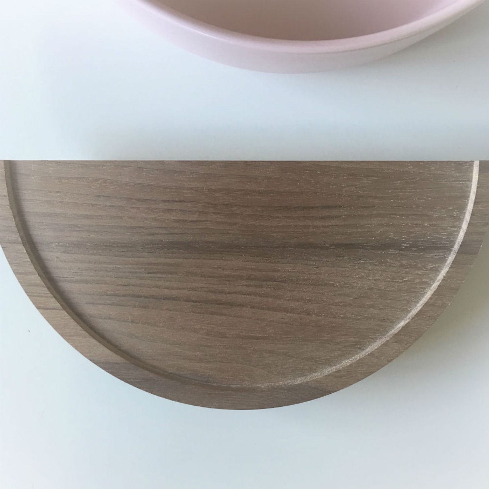 Plat Half Round - Timber Door Handle - TDH006 gallery detail image