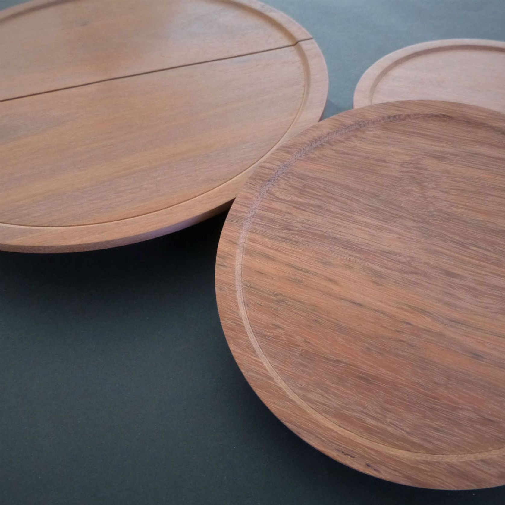Plat Half Round - Timber Door Handle - TDH006 gallery detail image