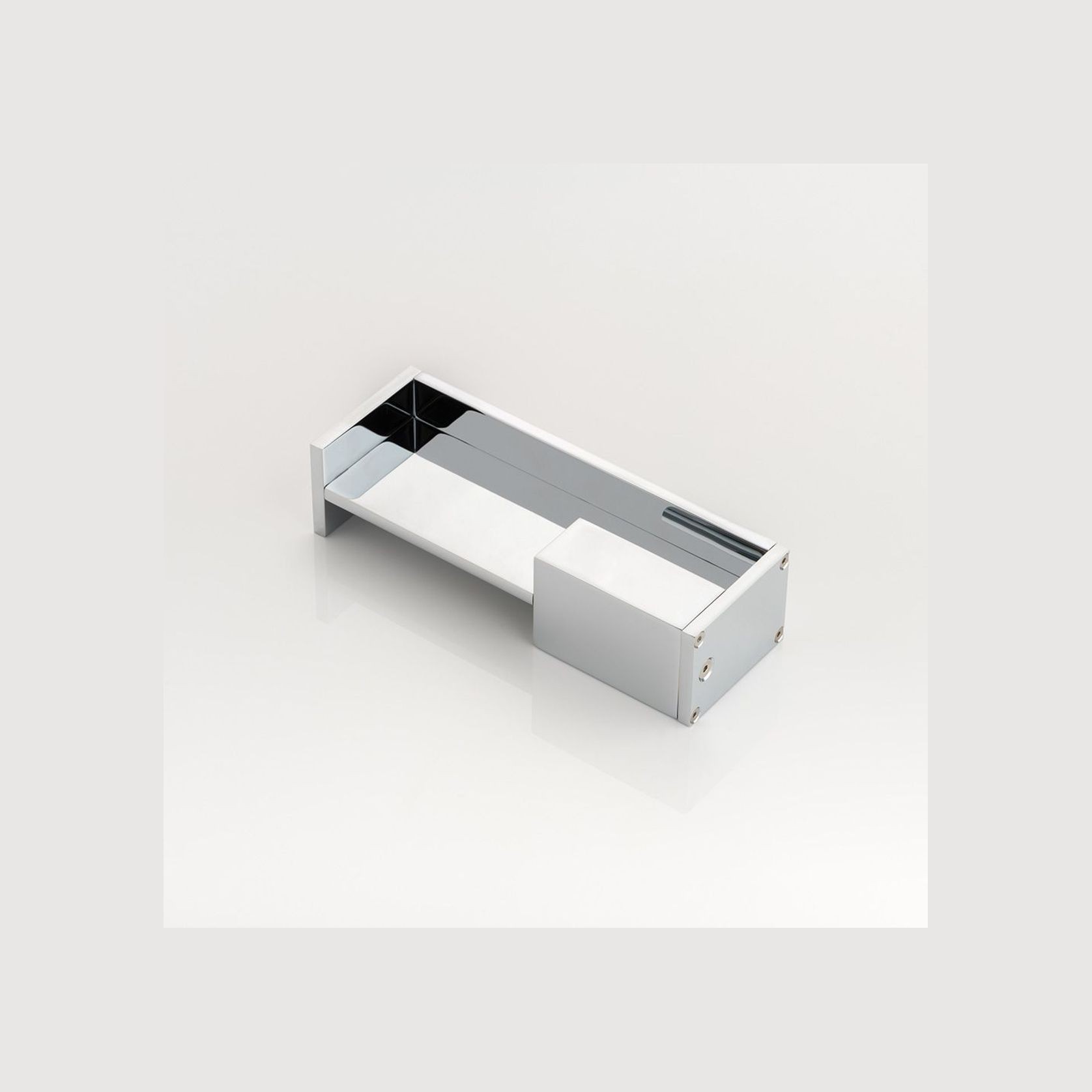 Joseph Giles - Rectangular Solid Brass Recessed Pull With End Pull gallery detail image