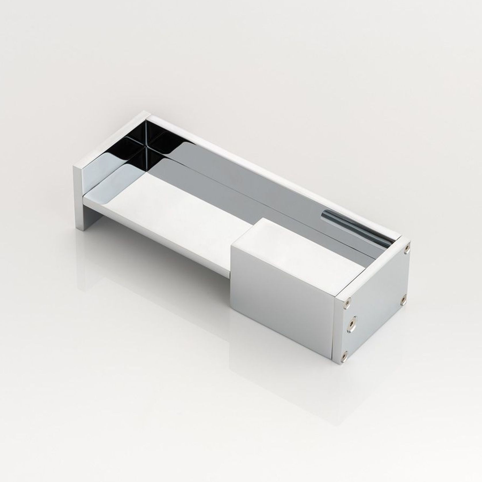 Joseph Giles - Rectangular Solid Brass Recessed Pull With End Pull gallery detail image