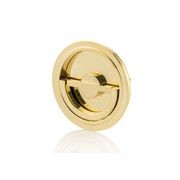 Joseph Giles - Solid Brass Sliding Door Round Recessed Pull gallery detail image