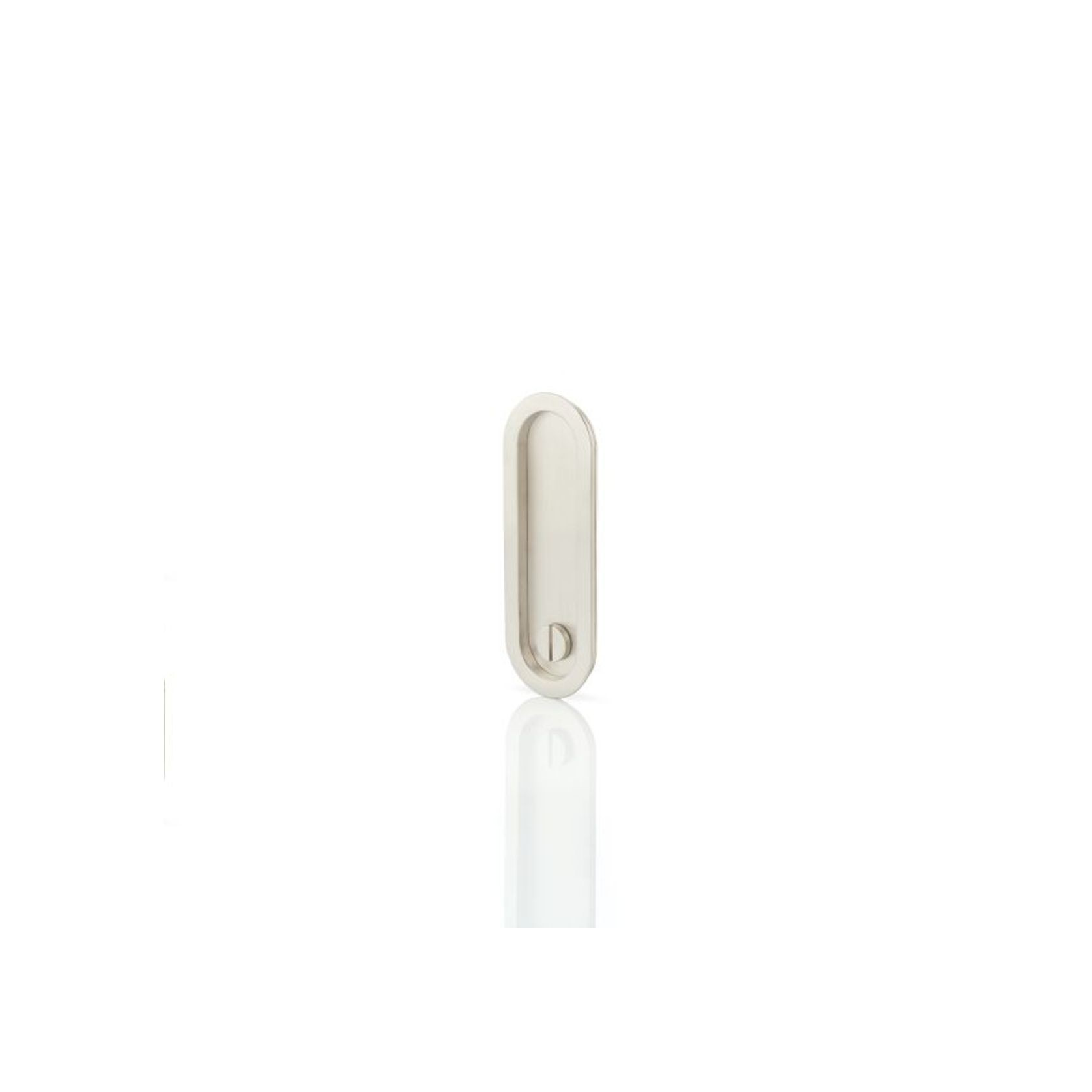 Joseph Giles - Maurice Low Profile Oval Recessed Pull With Privacy Turn/Release gallery detail image
