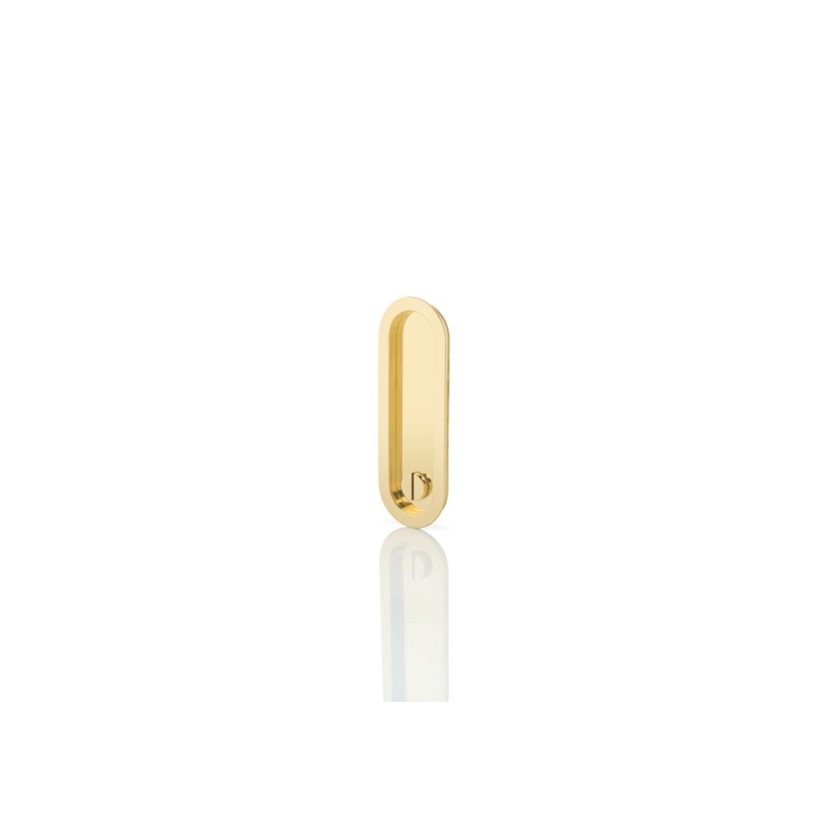 Joseph Giles - Maurice Low Profile Oval Recessed Pull With Privacy Turn/Release gallery detail image