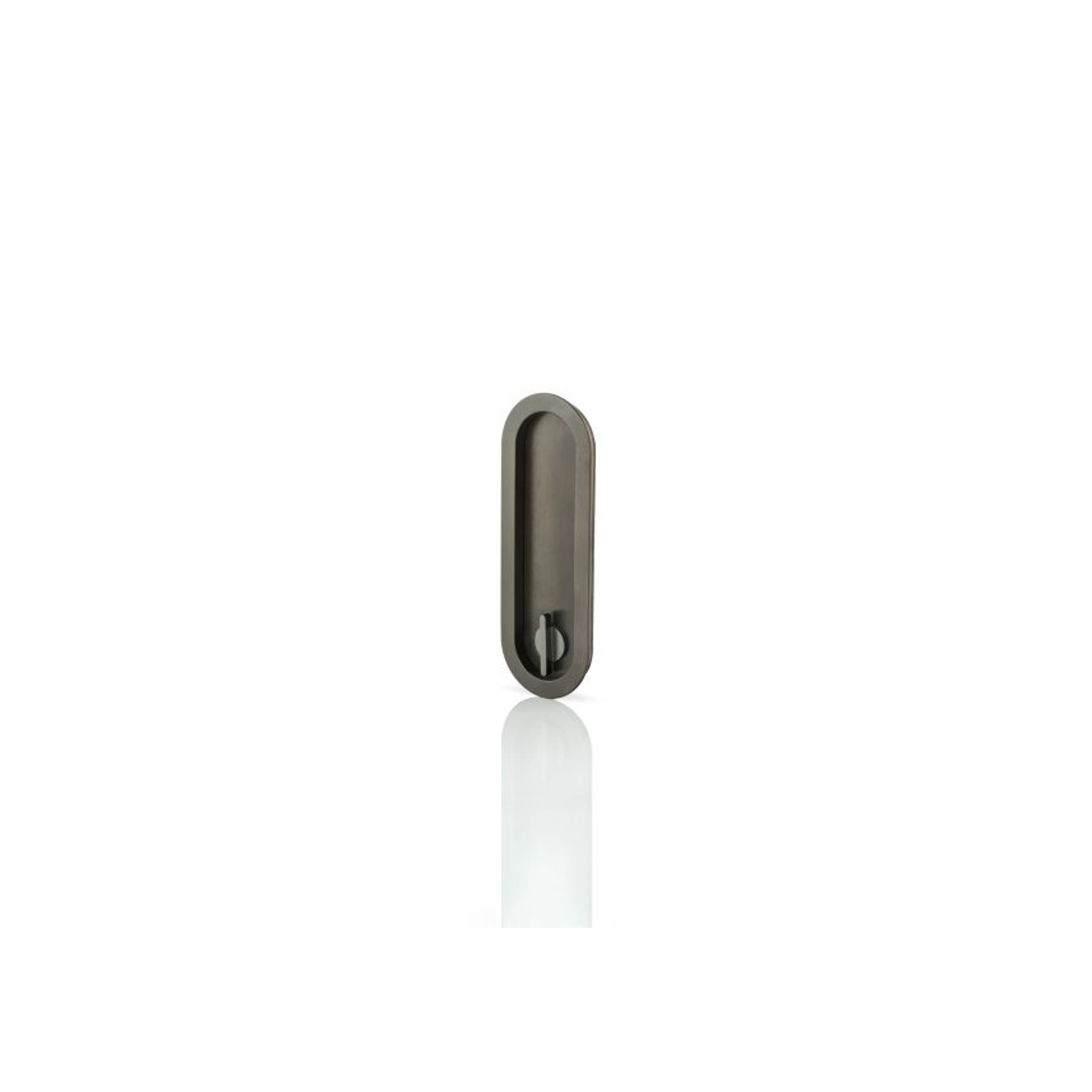 Joseph Giles - Maurice Low Profile Oval Recessed Pull With Privacy Turn/Release gallery detail image