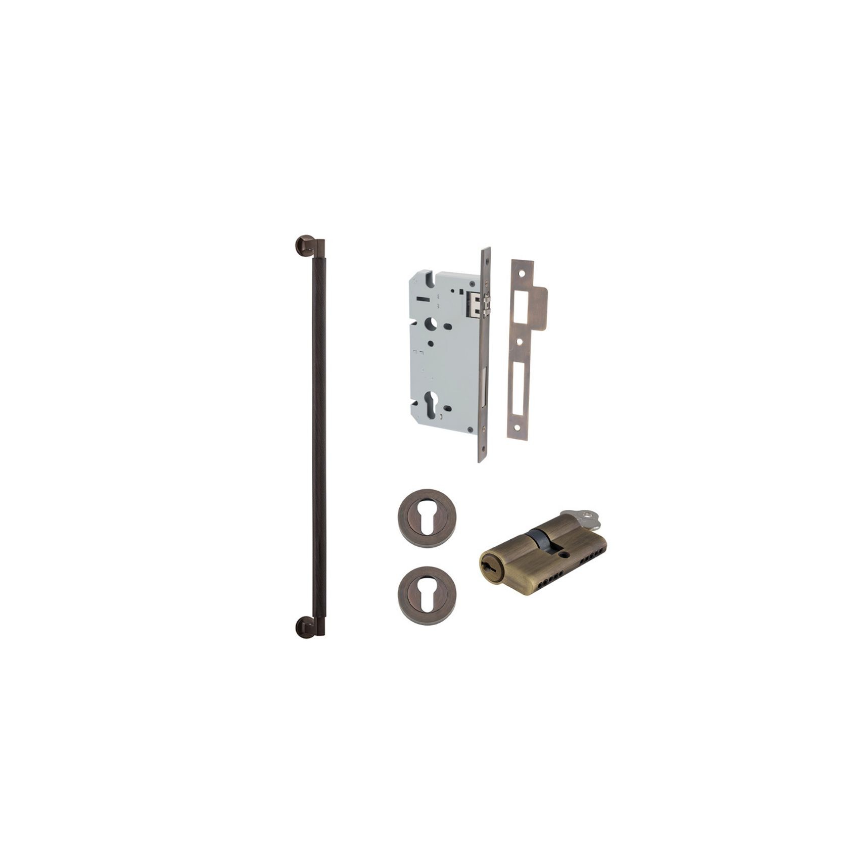 Iver Brunswick Door Pull Handle Entrance Kit Key/Key gallery detail image