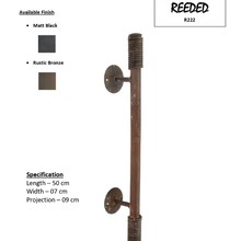 Reeded – Iron Door Pull Handle gallery detail image