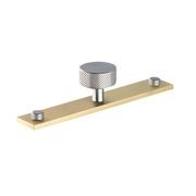 Armac Martin - Mix1 Diamond Knurled Knob w Back Plate gallery detail image
