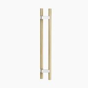 C3106OAK ROUND SECTION OFFSET H-PULL BTB HANDLE gallery detail image