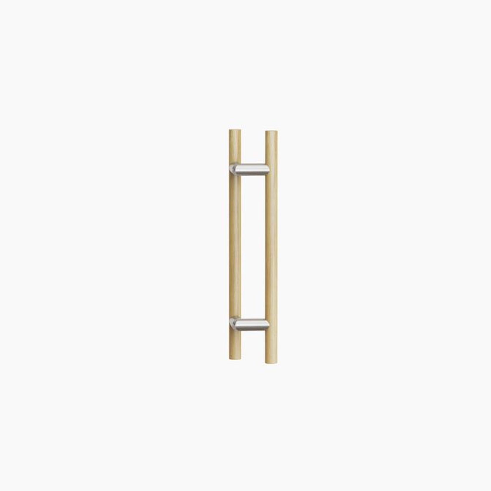 C3304OAK - ROUND SECTION OFFSET H-PULL BTB HANDLE gallery detail image
