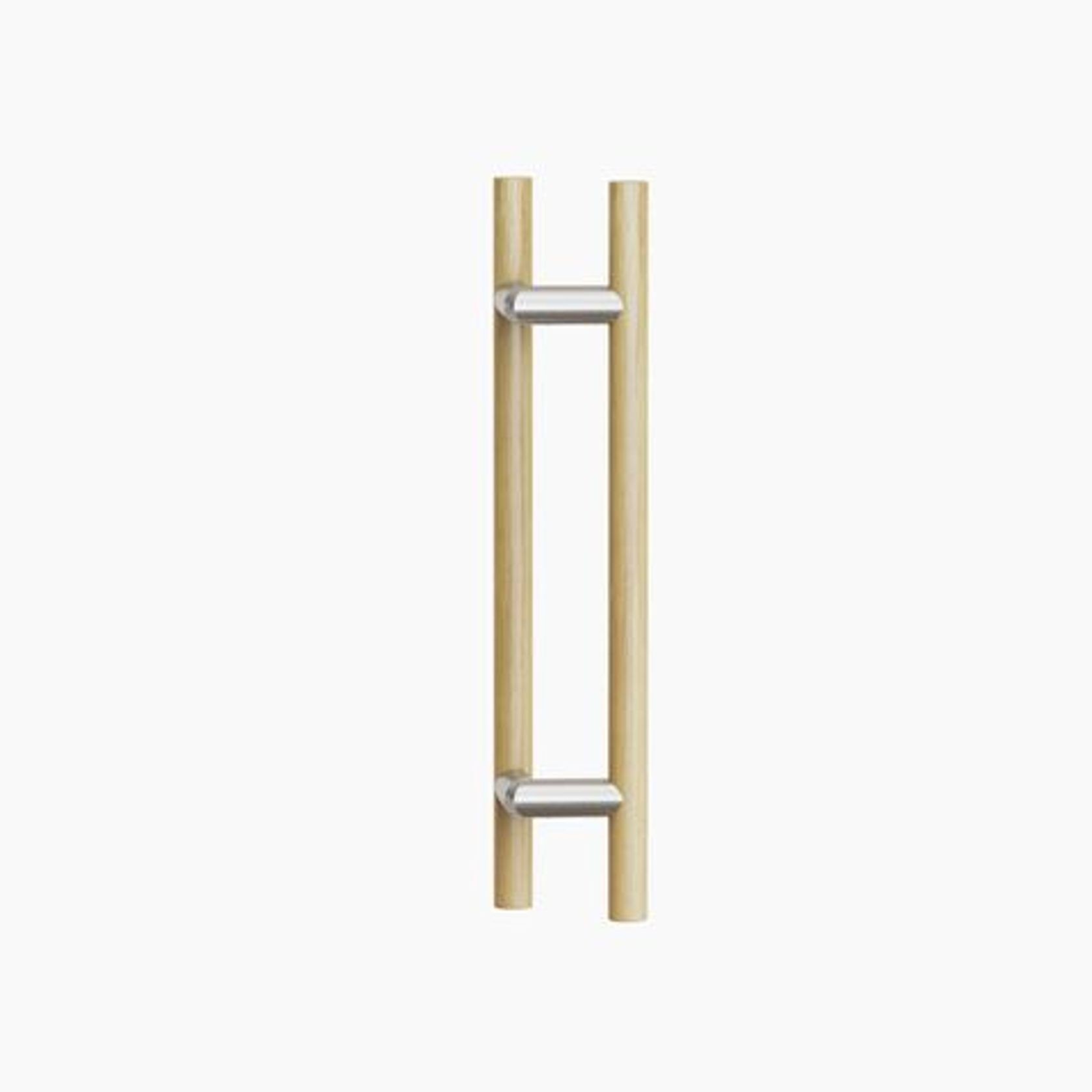 C3304OAK - ROUND SECTION OFFSET H-PULL BTB HANDLE gallery detail image
