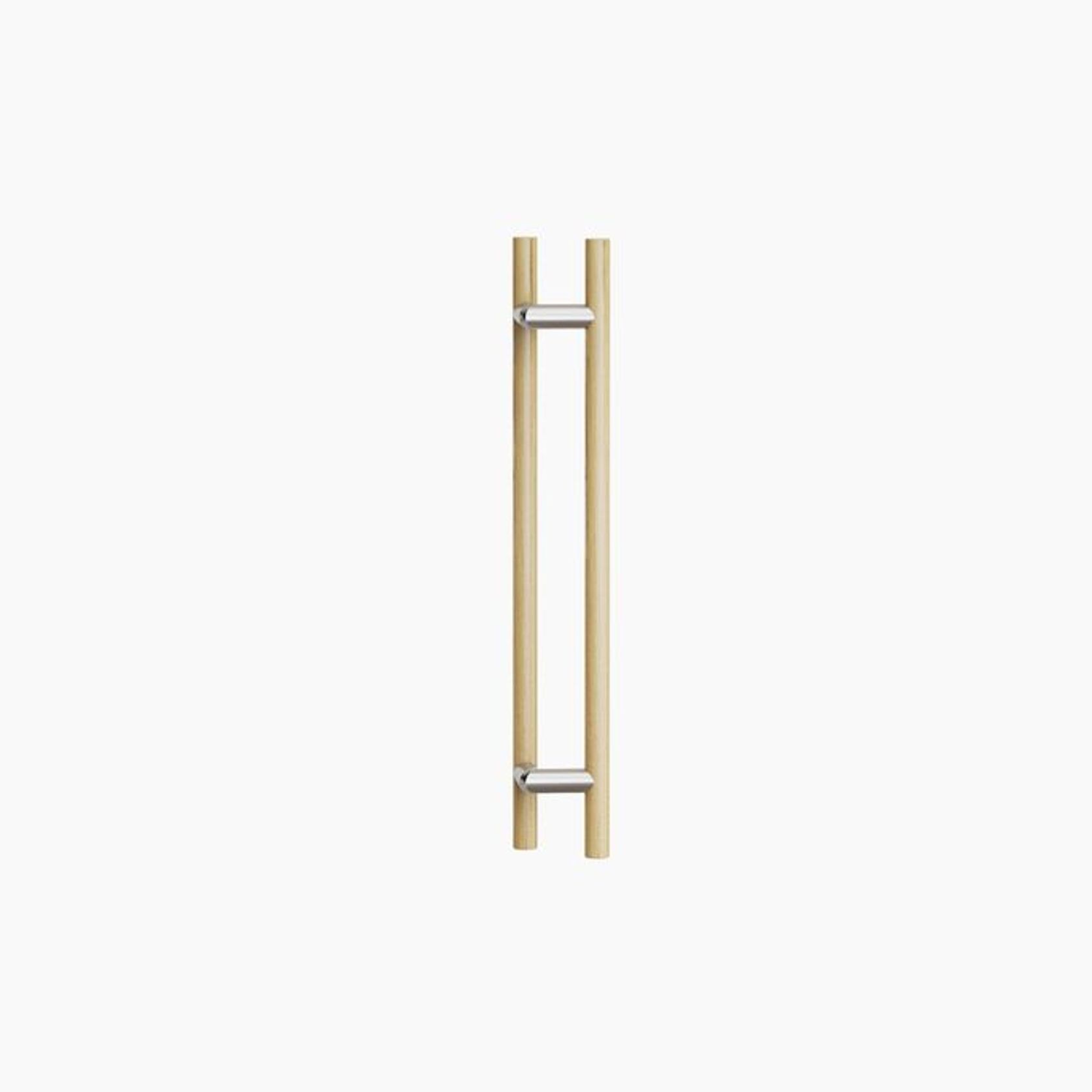 C3306OAK - ROUND SECTION OFFSET H-PULL BTB HANDLE gallery detail image
