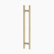 C3406OAK ROUND SECTION H-PULL BTB HANDLE gallery detail image