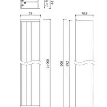 Kawajun PA-69 Sliding Door Edge Pull Handle gallery detail image