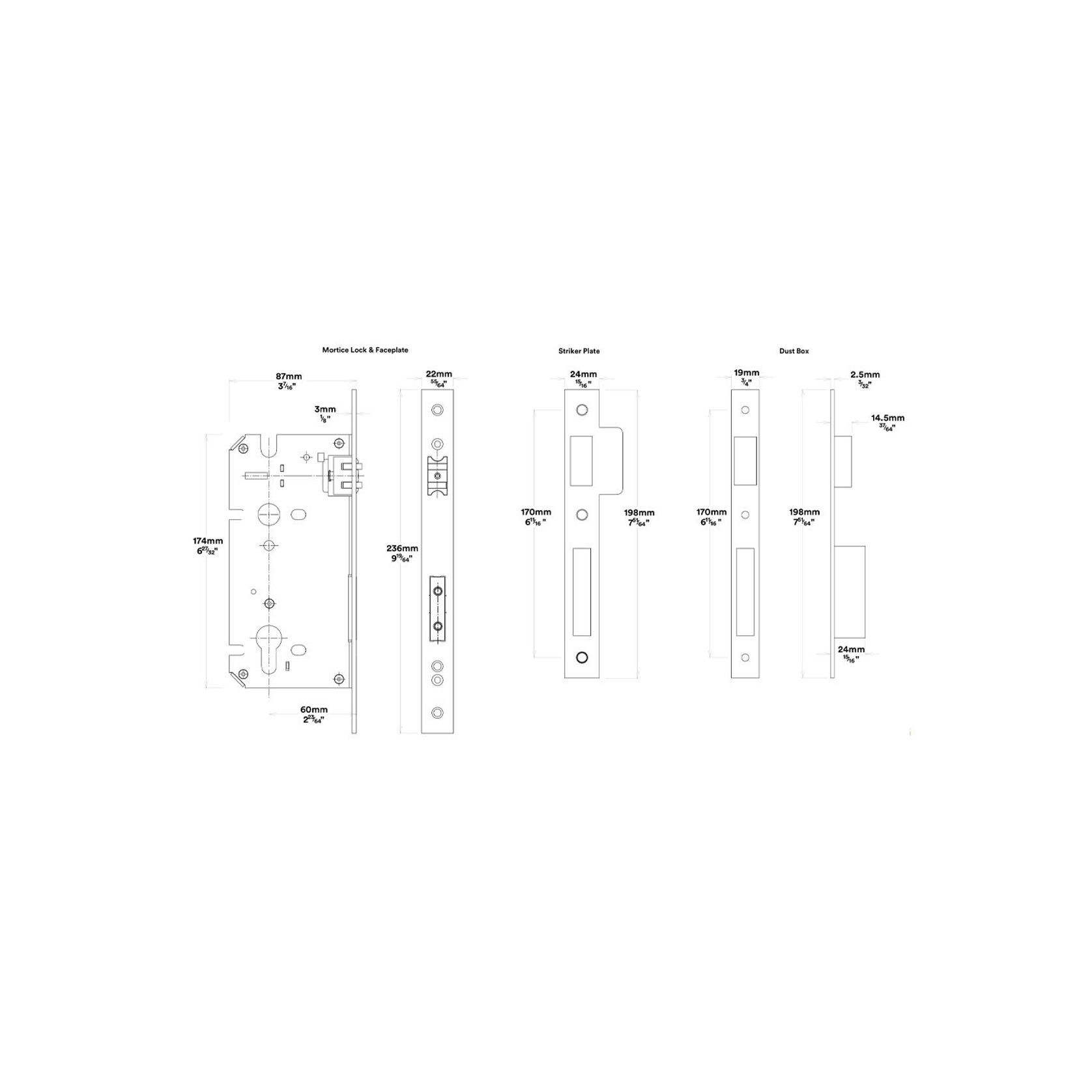 Iver Berlin Door Pull Handle Entrance Kit Key/Turn gallery detail image