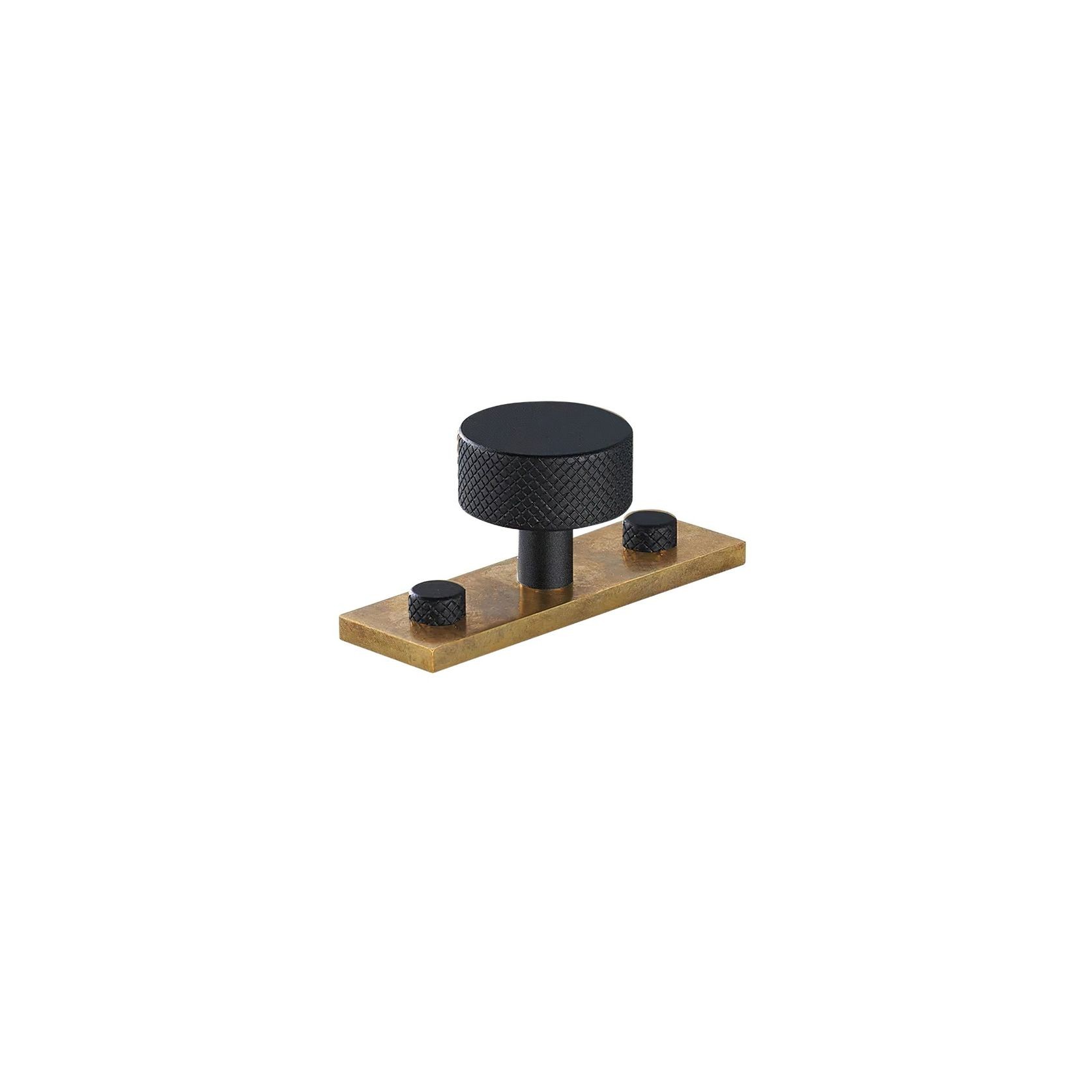 Armac Martin - Mix1 Diamond Knurled Knob w Back Plate gallery detail image