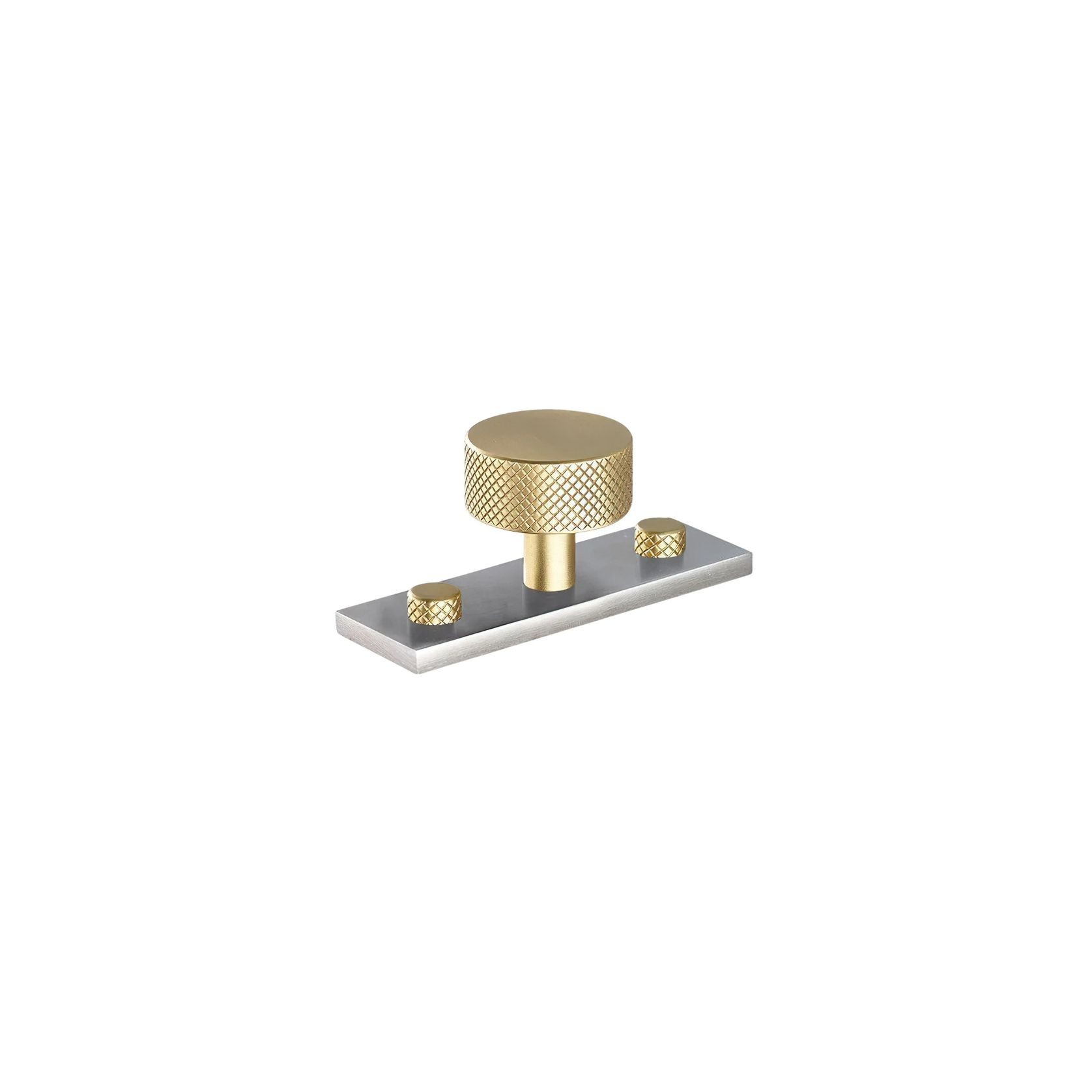 Armac Martin - Mix1 Diamond Knurled Knob w Back Plate gallery detail image