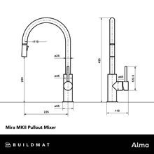 Mira Brushed Nickel Pull Out MKII Mixer gallery detail image