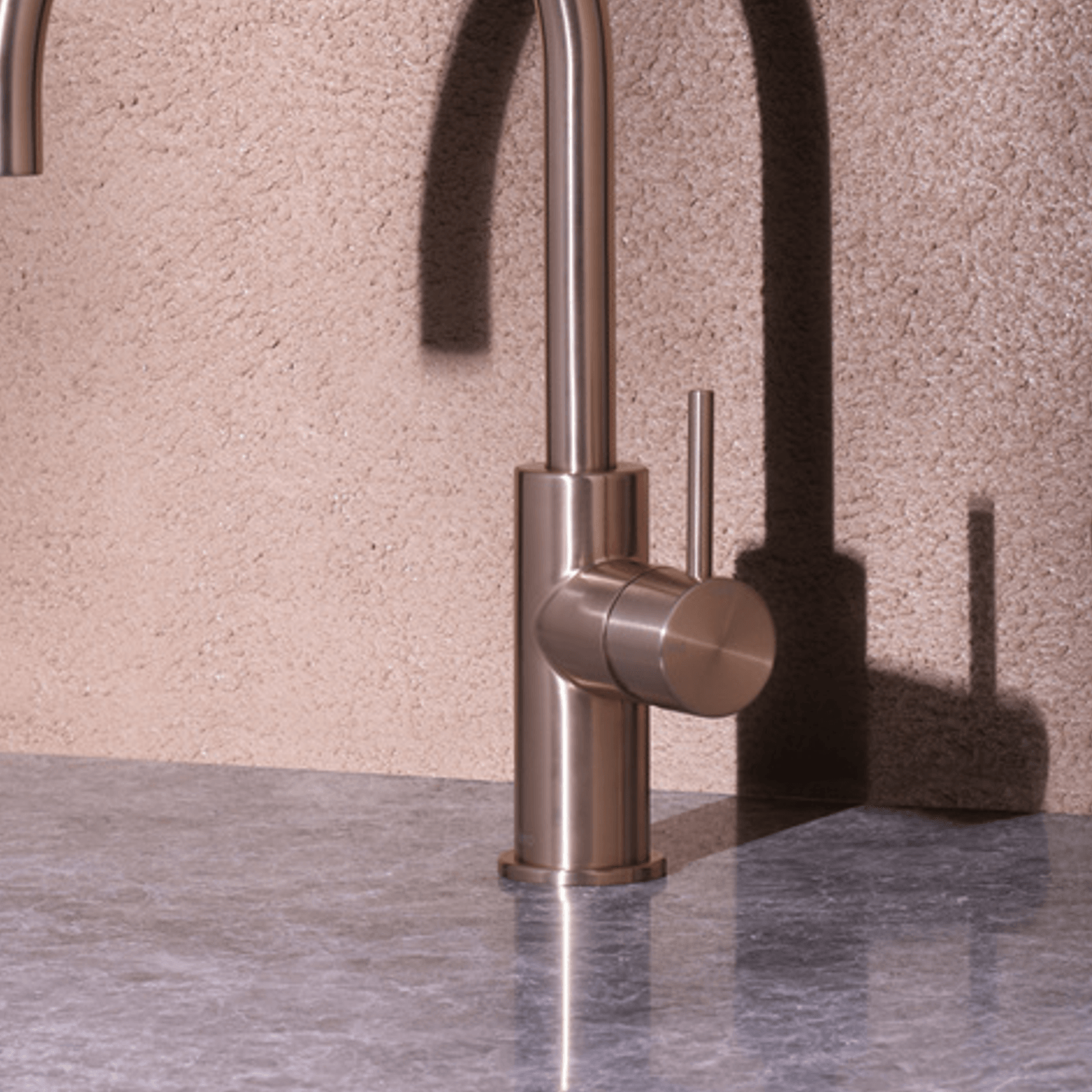 Zen SS316L Kitchen Mixer & Hand Spray | Brushed Bronze gallery detail image